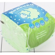 Салфетки бумажные Неженка, 1-сл. 100шт, 24*24 салатовый