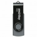 Флеш-диск Smart Buy 8GB Twist USB 2.0, черный, SB008GB2TWK