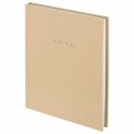 Блокнот Brauberg МАЛЫЙ ФОРМАТ 110х147мм, А6, 80л, твердый, клетка, Minimal бежевый, 116446