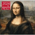 Календарь 2024 на скрепке 300*300 Леонардо да Винчи / Эксмо