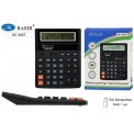 Калькулятор BASIR настольный : 12-разрядный, двойное питание. в индивидуальной упаковке, размер упаковки-20*15*3,0 см.. (190*147 мм размер калькулятора) МС-8888Т