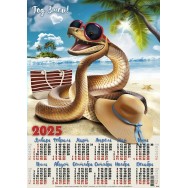 Календарь 2025 листовой А2 лак 25194 На пляже