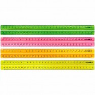 Линейка Стамм с держат. пластик Neon Cristal 30см. ЛН42