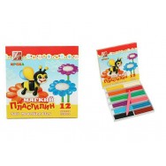 Пластилин Луч 12цв. Мягкий Кроха к/кор. 23С 1484 198гр.