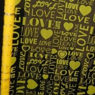 Пленка Love жёлтая, 70см.х7,5м