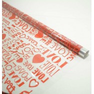 Пленка Love красная, 70смх7,5м