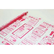 Пленка Газета малиновая, 70см.х7,5м