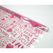 Пленка Love малиновый, 70смх7,5м