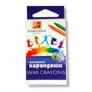 Мелки восковые Луч Классика 6цв. круглые 12С 860-08