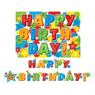 Гирлянда 339x494мм длина 2,4 м 8-15 049 Happy Bithday! Мир открыток