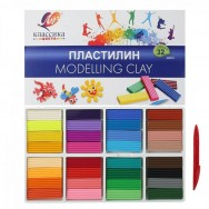 Пластилин Луч 32цв. Классика 640г со стеком 31С 2065-08