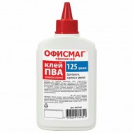 Клей Офисмаг ПВА (бумага, картон, дерево), 125 г, РОССИЯ, 225761