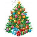 Плакат оформительский 348х410мм фигурный Новый Год 0-35 5048 Елка Лак Мир открыток