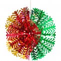 Украшение новогоднее из фольги Снежный Шар, D-30см, Мультицвет, 202-419