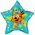 Шар-фольга Весёлая затея Звезда Три Кота. Коржик 22
