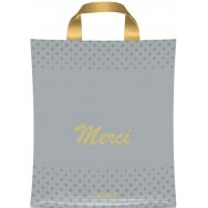 Пакет ЛюксПласт с петлевой ручкой 34*30 см 100 мк Мерси серый