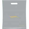 Пакет ЛюксПласт с вырубной ручкой 37*30 см 100 мк Волна серый