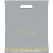 Пакет ЛюксПласт с вырубной ручкой 37*30 см 100 мк Шоколад серый