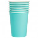 Стакан бумажный Бирюзовый 250мл. / набор 6шт. (1502-6214)