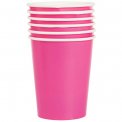 Стакан бумажный Ярко-Розовый 250мл. / набор 6шт. (1502-6198)