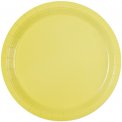 Тарелка бумажная Пастель желтая 23см. / набор 6шт. (1502-4910)