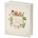 Фотоальбом Brauberg 100ф. 10х15см твёрдая обложка, Tender flowers, 391438