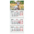 Календарь 2027 квартальный трехблочный малый 467*197 мм МКТ-27-007 