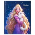 Дневник Юнландия 1-4 класс 48л, твердый, глянцевая ламинация, с подсказом, Принцесса, 107582