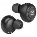 Наушники Defender с микрофоном (гарнитура) DEFENDER TWINS 638, Bluetooth, беспроводные, черные, 63638