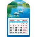 Календарь 2027 на магните вырубной с отрывным блоком 95*152 мм КМВ-27-021 