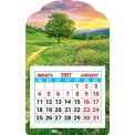 Календарь 2027 на магните вырубной с отрывным блоком 95*152 мм КМВ-27-020 