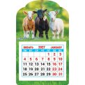 Календарь 2027 на магните вырубной с отрывным блоком 95*152 мм КМВ-27-008 