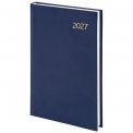 Ежедневник Staff датированный 2027 А5 145x215мм обложка бумвинил, синий, 117816