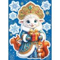 Наклейка 245х338мм 8-35 5059 Год Овцы Мир открыток