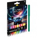 Фломастеры DeVente 12цв. Turbo Galaxy, с вентилируемым колпачком, картонная коробка, 5081627