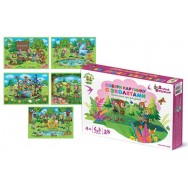 Настольная игра Собери картинку с Эколятами 04276 Десятое Королевство