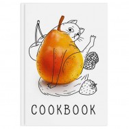 Книга Феникс для записи кулинарных рецептов арт. 59737 СЛАДКИЙ КОТИК А5 (140х200 мм), 96 л., блок - печать в две краски, твёрдый переплёт 7БЦ, матовая ламинация,