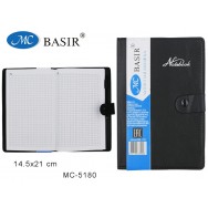 Книжка записная BASIR к/зам, 14,5*21, 80л, МС-5180