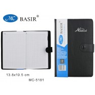 Книжка записная BASIR к/зам, 13,8*19,5, 80л, МС-5181