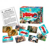 Настольная игра Фото-мемо Картины русских художников 34 карточки 04608 Русский Стиль