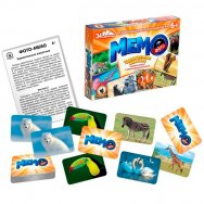 Настольная игра Фото-мемо Удивительные животные. 34 карточки 04607 Русский Стиль