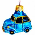 Елочное украшение стекло Автомобиль ЗАЗ красный h-6 см ФУ-324/1