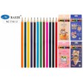 Карандаши цветные BASIR 12 цв. 