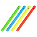 Линейка Пифагор пластиковая 50см неоновая, ассорти, 210845