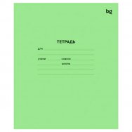 Тетрадь Зеленая BG 12л. косая линия, Т5ск12 57423