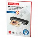 Пленка Brauberg для ламинирования А4, КОМПЛЕКТ 100шт, 100 мкм, АНТИСТАТИК, 531793