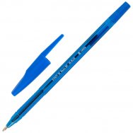 Ручка Staff Basic шариковая BP-66 BLUE, СИНЯЯ, корпус синий, 1 мм, линия 0,5, 144454