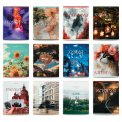Комплект Brauberg предметных тетрадей 12 ПРЕДМЕТОВ, 48л, глянцевый УФ-лак, ILLUSION, 405171