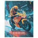 Дневник Brauberg 1-4 класс 48л. твердый, выборочный лак, с подсказом, Крутой байк, 107592